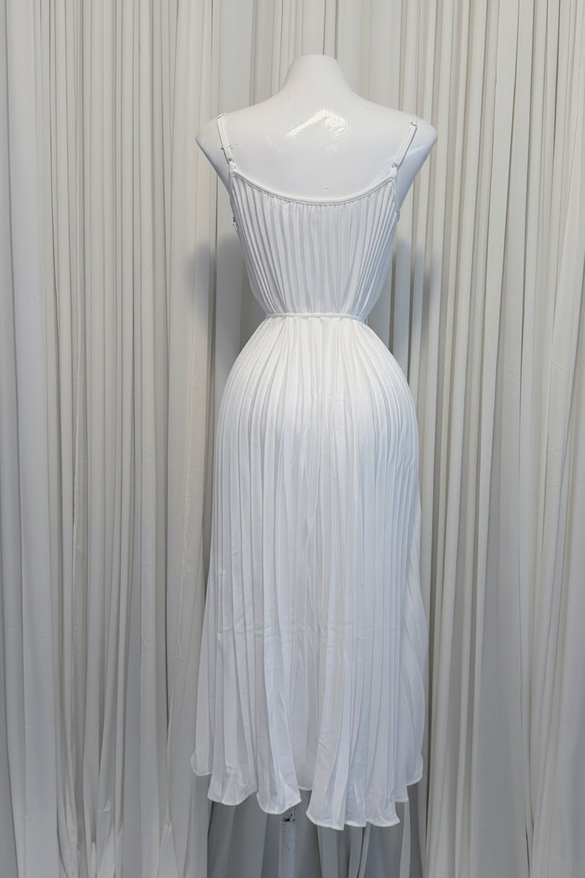 Pleated Midi Dress