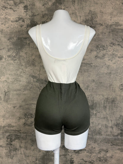 Olive shorts