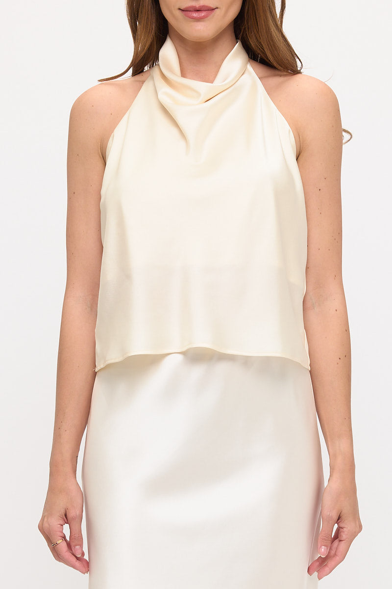Satin Halter Top