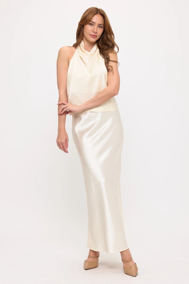 Satin Halter Top